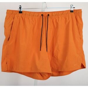 Nike Shorts Mens 3XL Orange Unlimited Dri-FIT 5" Unlined Versatile Drawstring *